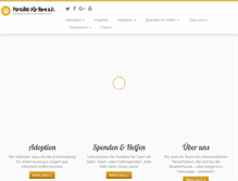 Tablet Screenshot of paradies-fuer-tiere.de